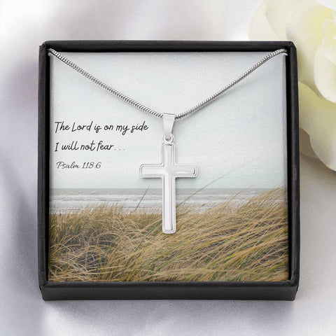 Psalm Cross - Stainless Steel Necklace