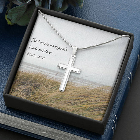 Psalm Cross - Stainless Steel Necklace