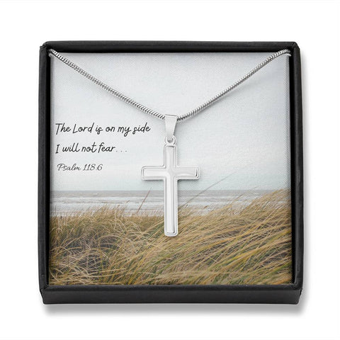 Psalm Cross - Stainless Steel Necklace