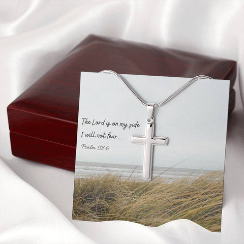 Psalm Cross - Stainless Steel Necklace